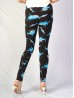 Plus Size Sharks Print Stretchy Legging